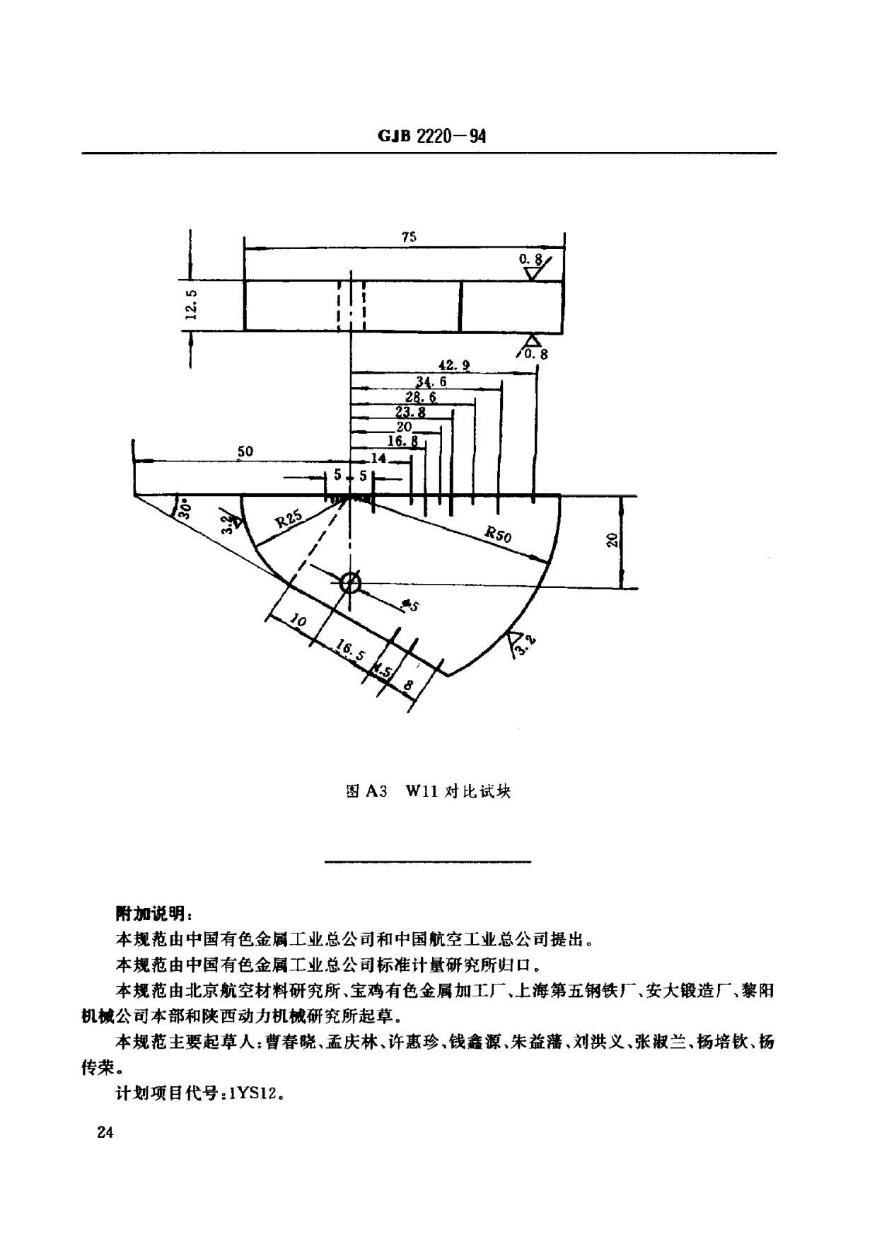 航空發(fā)動(dòng)機(jī)用鈦合金餅環(huán)坯規(guī)范國軍標(biāo) GJB2220-94